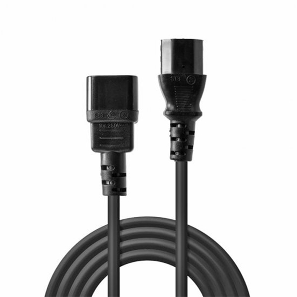 Lindy 2m IEC Extension Cable, Black